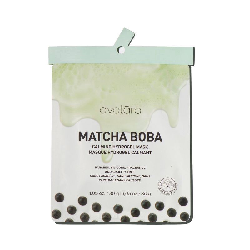 slide 1 of 5, Avatara Matcha Boba Hydrogel Face Mask - 0.98oz, 0.98 oz