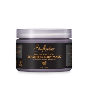 slide 1 of 1, SheaMoisture African Black Soap Soothing Body Mask, 12 oz