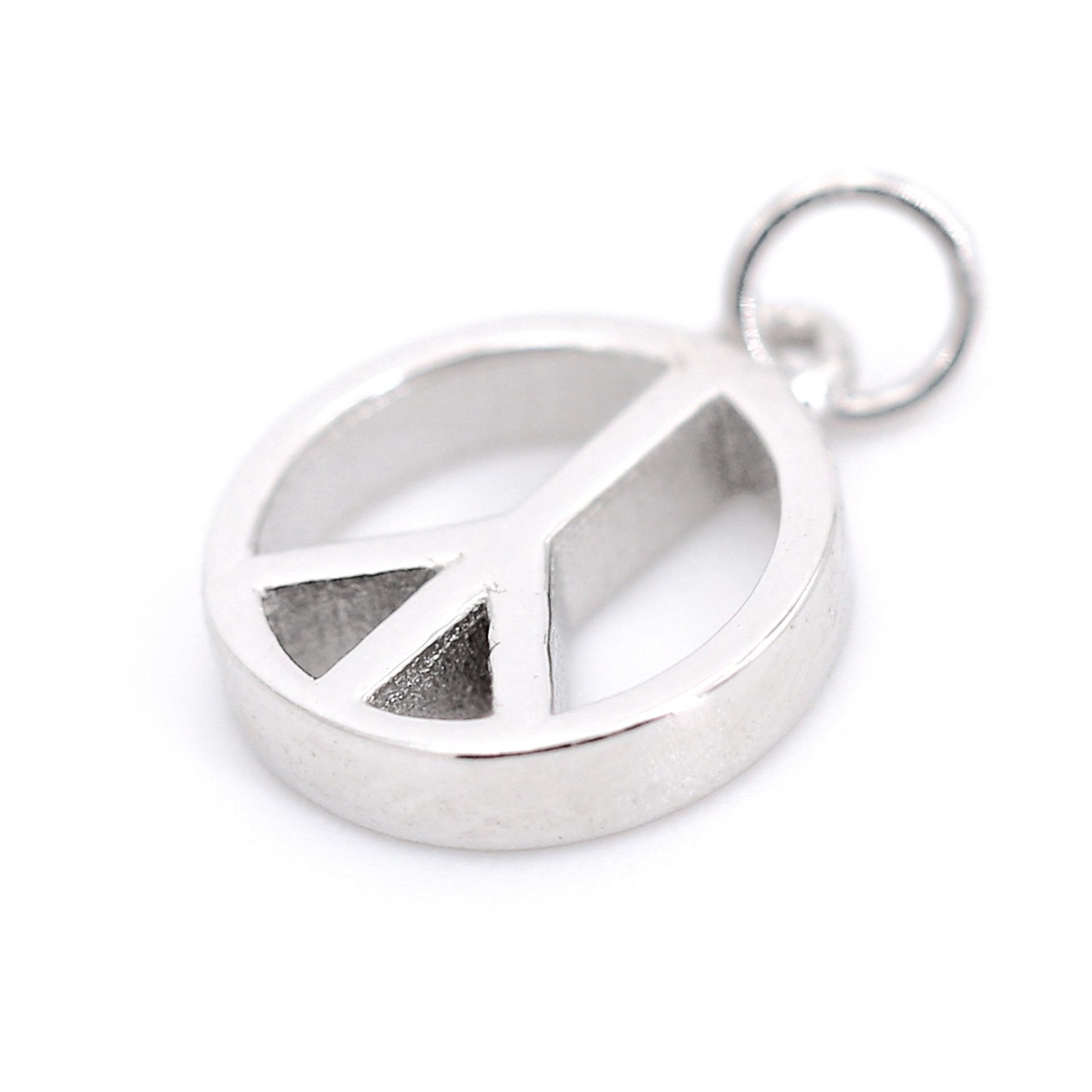 slide 5 of 6, Sterling Silver Peace Icon Charm By Bead Landing, 0.35 in x 0.43 in x 0.08 in