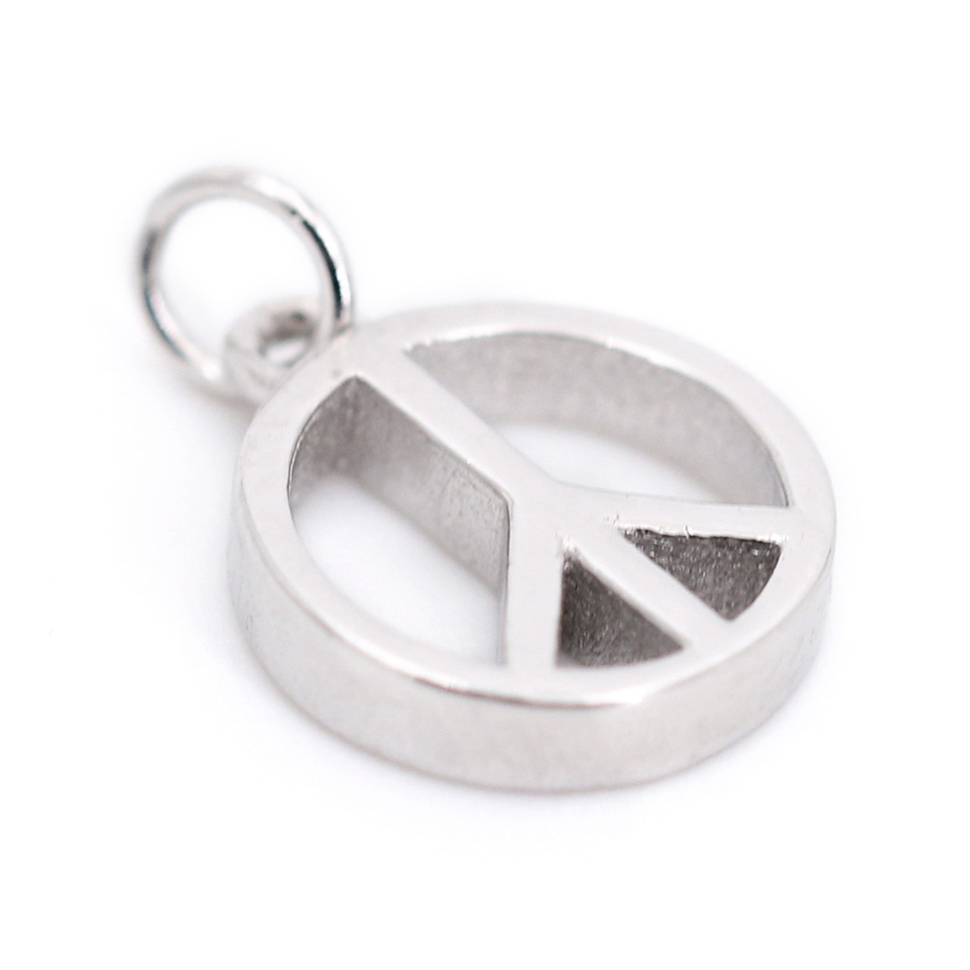 slide 2 of 6, Sterling Silver Peace Icon Charm By Bead Landing, 0.35 in x 0.43 in x 0.08 in