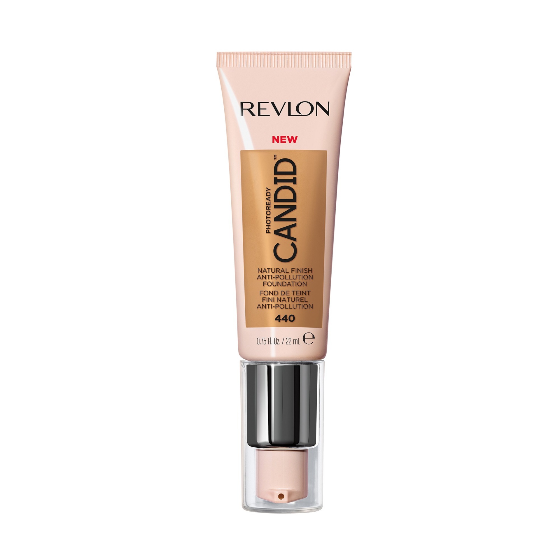 slide 1 of 1, Revlon PhotoReady Candid Natural Finish, Anti-Pollution Foundation - 440 Caramel, 0.75 oz