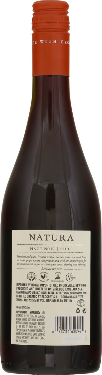 slide 4 of 9, Natura Chile Pinot Noir 750 ml, 750 ml