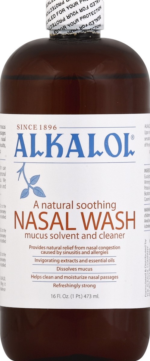 slide 3 of 5, Alkalol Nasal Wash, 16 oz