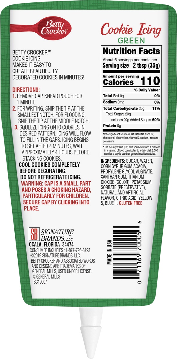 slide 5 of 6, Betty Crocker Green Cookie Icing 7 oz, 7 oz