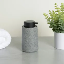Room & Retreat Ezra Soap Dispenser or Lotion Pump, Sanded Gray