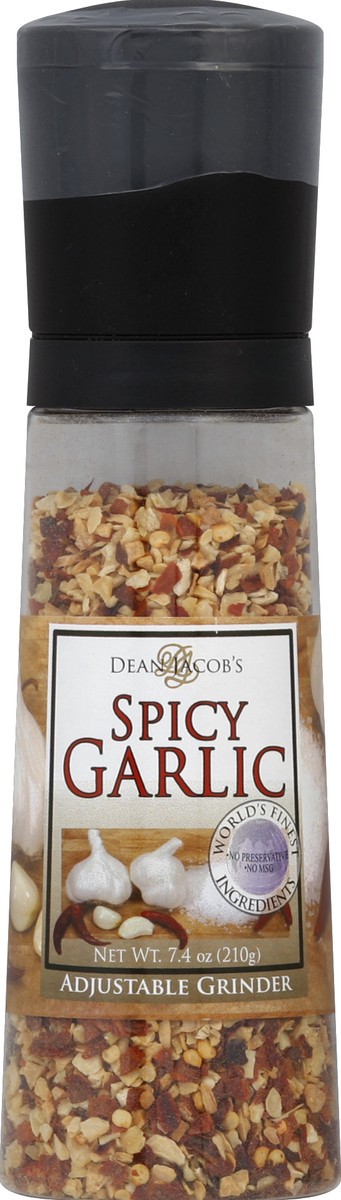 slide 2 of 2, Dean Jacob's Spicy Garlic Adjustable Grinder, 7.4 oz