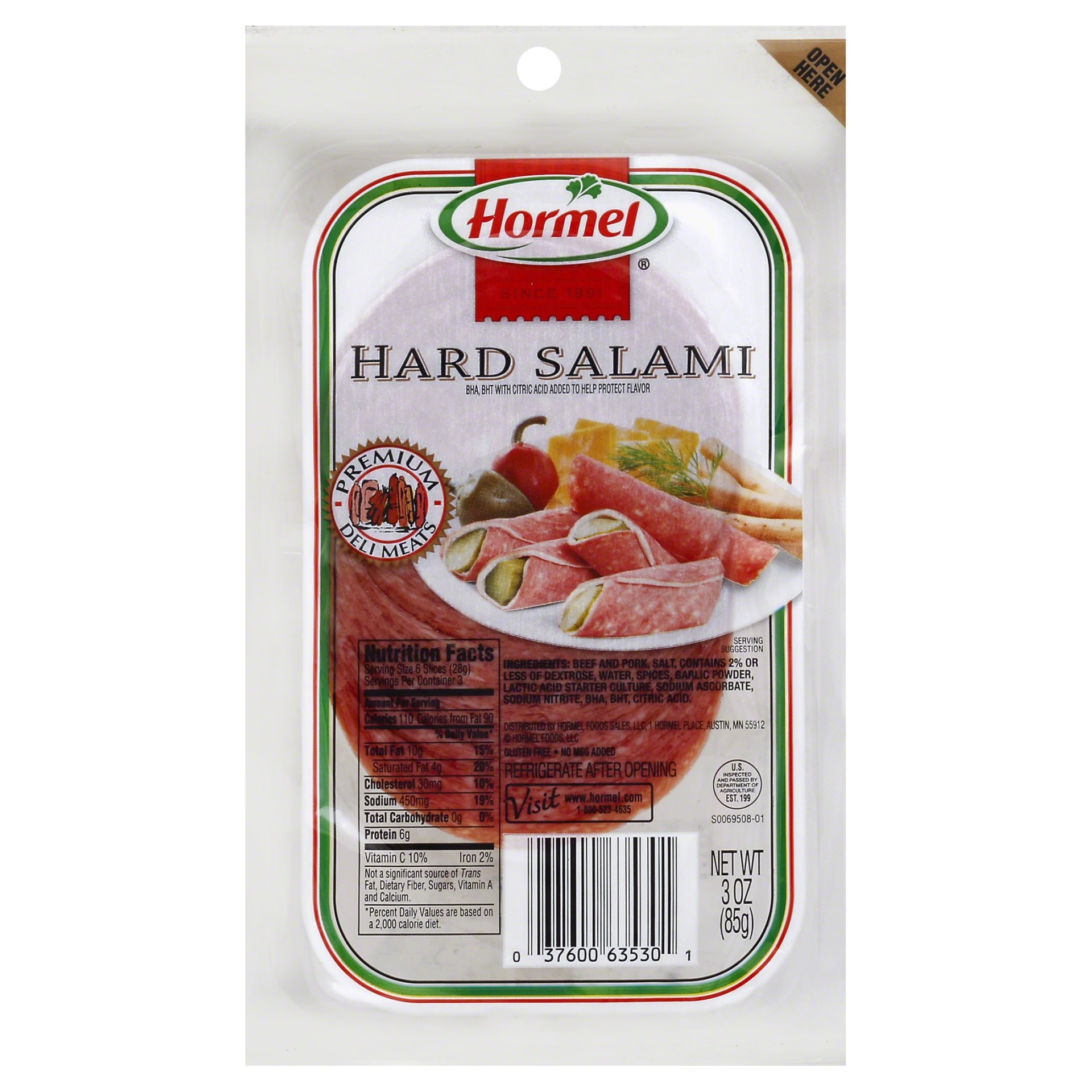 slide 1 of 3, Hormel Salami 3 oz, 3 oz