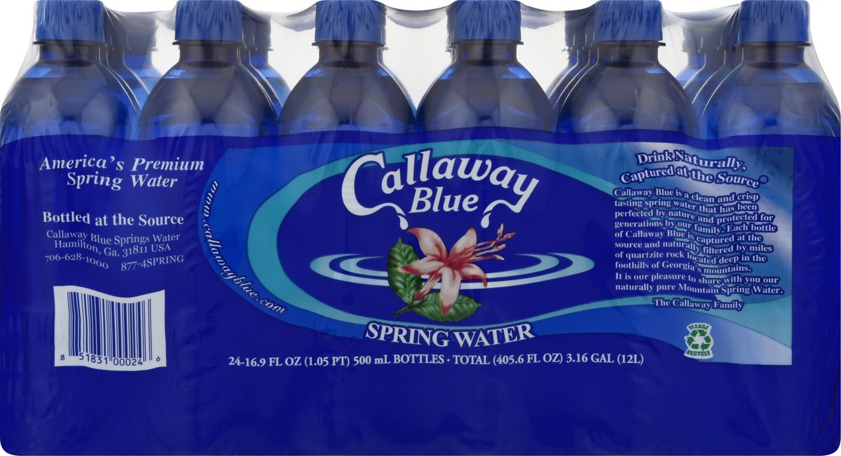 slide 8 of 8, Callaway Blue Spring Water, 24 ct; 16.9 fl oz