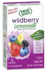 True Lemon Wildberry Lemonade Drink Mix 10 - 0.11 oz Packets