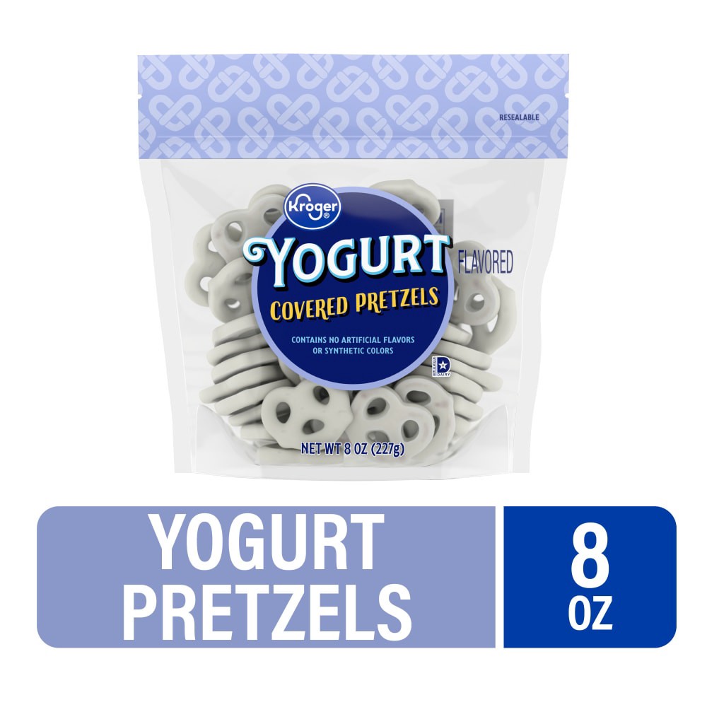 slide 1 of 5, Kroger Yogurt Covered Pretzels, 8 oz