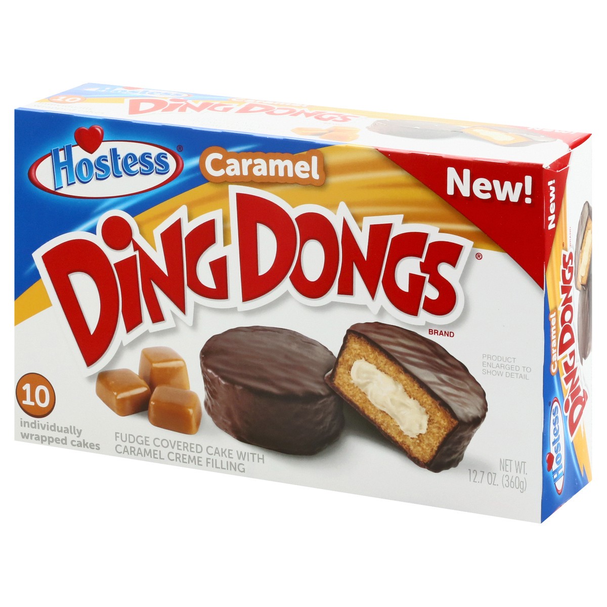 slide 2 of 10, Hostess Caramel Ding Dongs, 12.7 oz