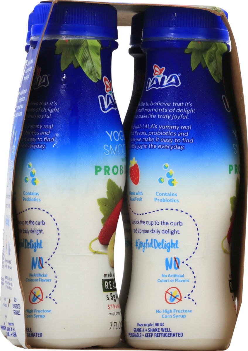 slide 3 of 11, LALA Strawberry Banana Yogurt Smoothie - 4 ct, 4 ct