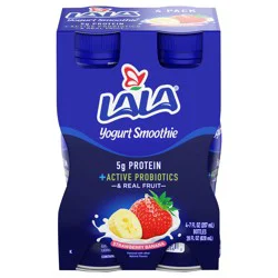 LALA Strawberry Banana Yogurt Smoothie - 4 ct