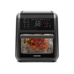 CHEFMAN ExacTemp MULTIFUNCTIONAL DIGITAL AIR FRYER OVEN WITH PROBE BLACK FINISH