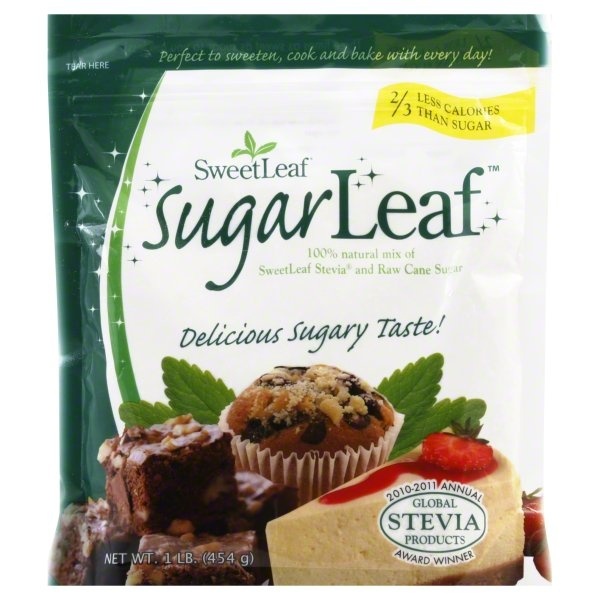 slide 1 of 2, SweetLeaf Sugar Leaf Stevia And Raw Cane Sugar, 16 oz
