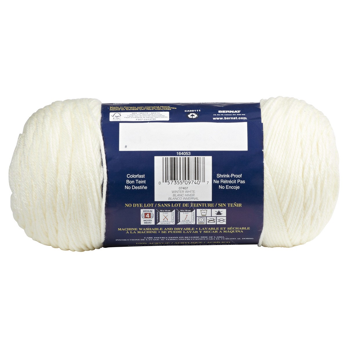slide 3 of 3, Bernat Super Value Yarn - Winter White, 1 ct