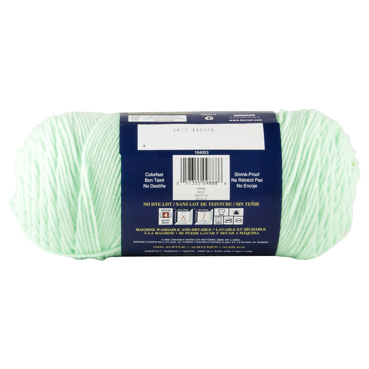 slide 4 of 4, Bernat Super Value Yarn - Mint, 1 ct