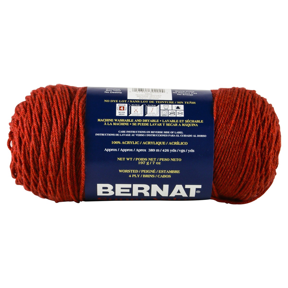 slide 3 of 3, Bernat Super Value Yarn - Redwood Heather, 1 ct