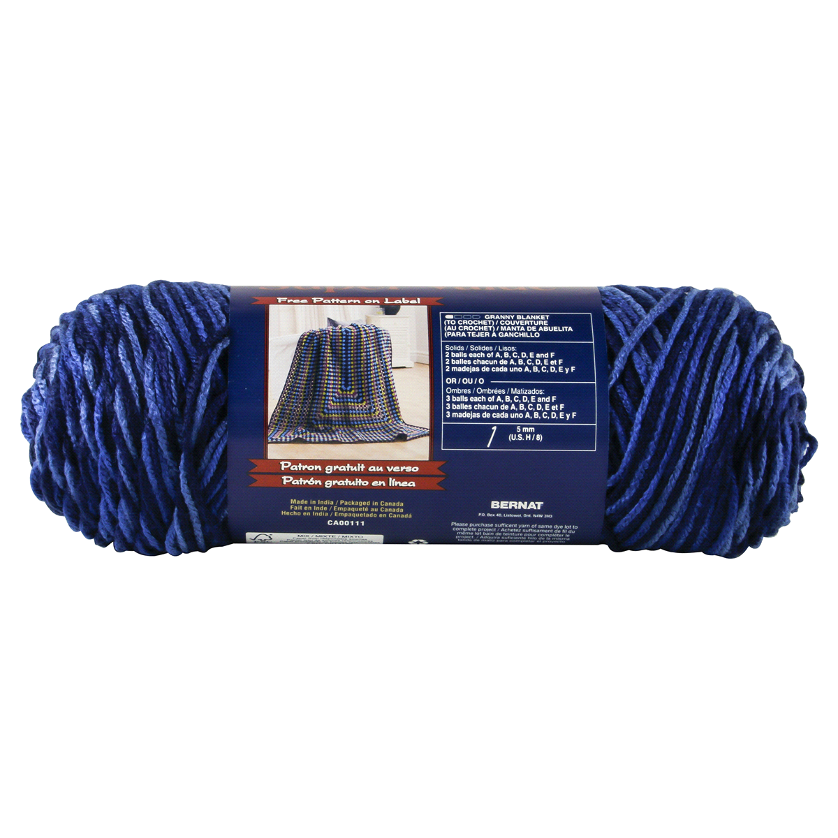 slide 2 of 3, Bernat Super Value Yarn - Denim Ombre, 1 ct