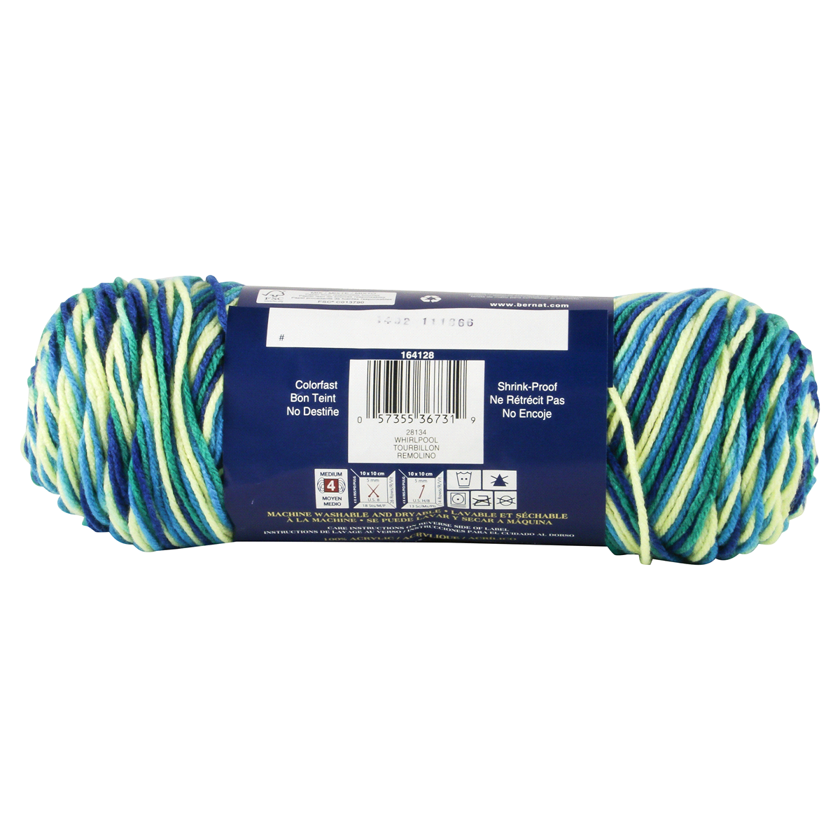 slide 4 of 4, Bernat Super Value Yarn - Whirlpool Ombre, 1 ct