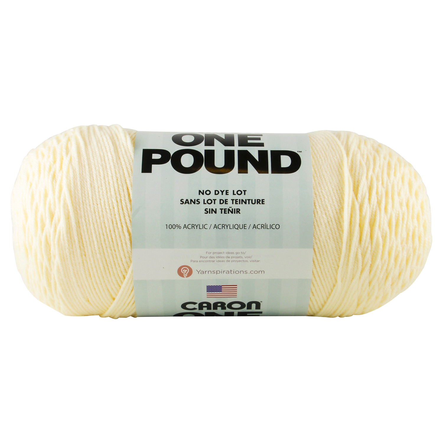 slide 3 of 3, Caron One Pound Yarn, Cream, 1 ct