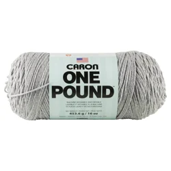 Caron One Pound Yarn, Soft Grey Mix