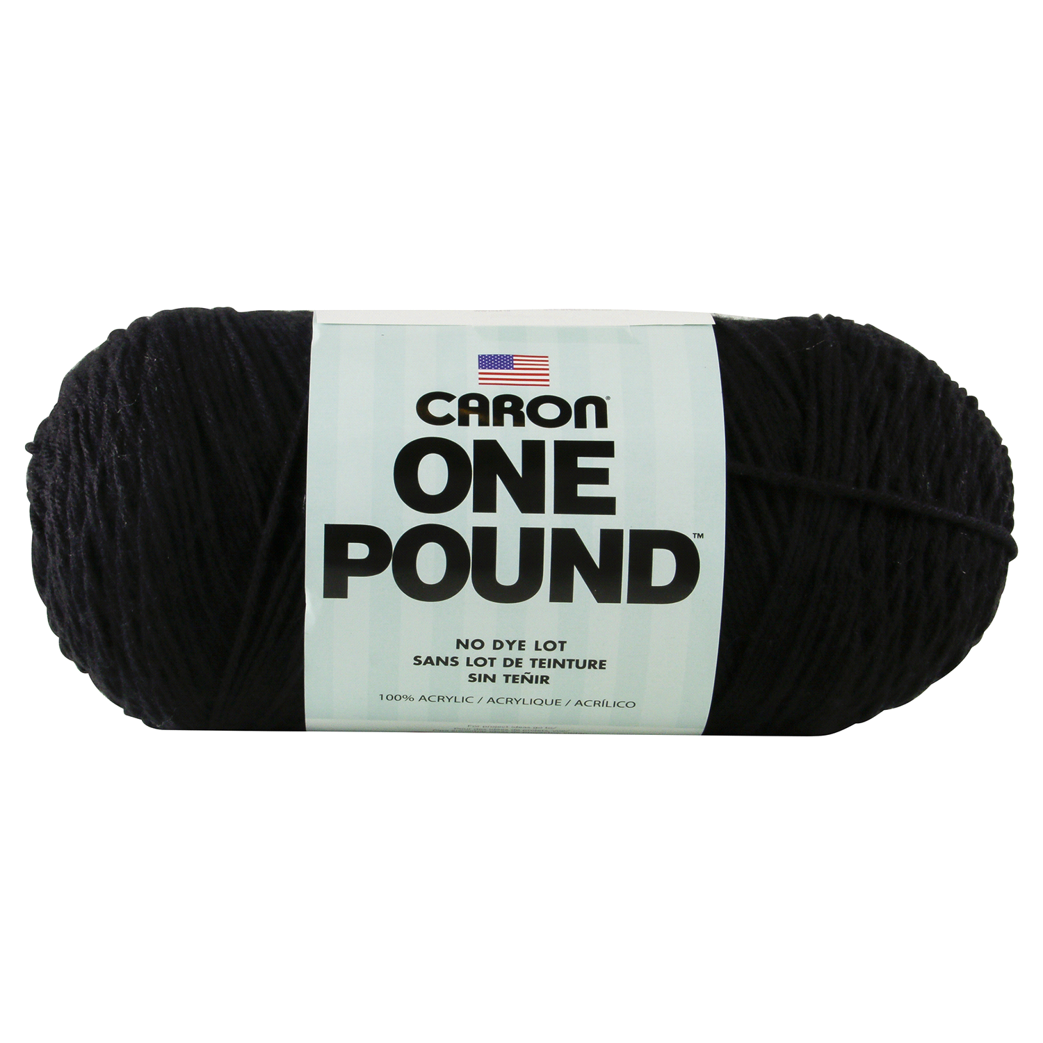 slide 3 of 3, Caron One Pound Yarn, Black, 1 ct