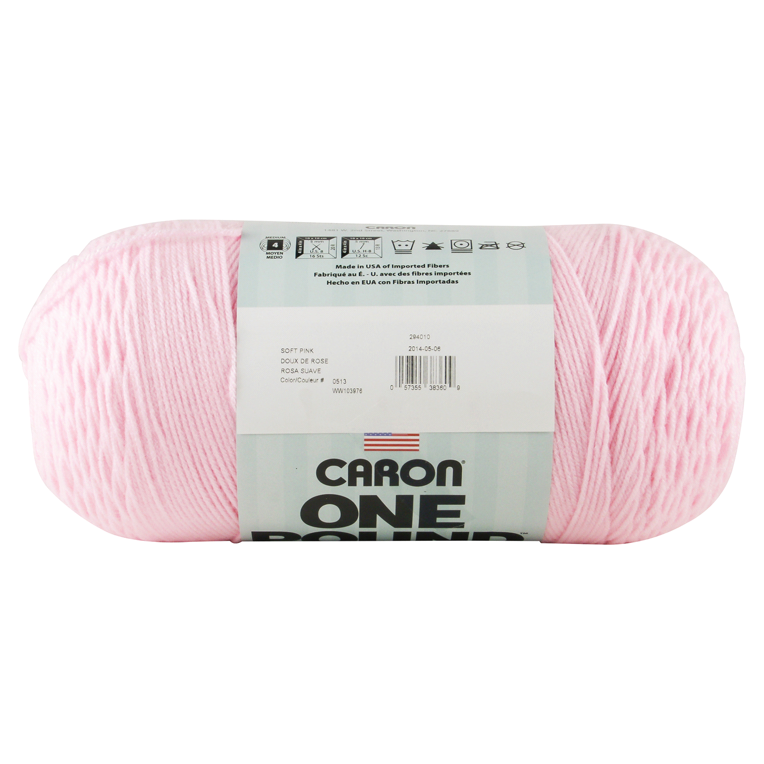 slide 3 of 3, Caron One Pound Yarn, Soft Pink, 1 ct