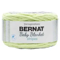 Bernat Baby Blanket Stripes Yarn, Sprouts, 220 yds