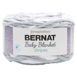 Bernat Baby Blanket Stripes Yarn, Violets 220 yds