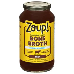 Zoup! Reduced Sodium Beef Bone Broth 32 oz