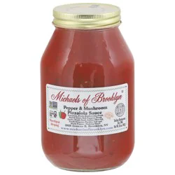 Michael's of Brooklyn Pepper & Mushroom Pizzaiola Sauce 32 oz