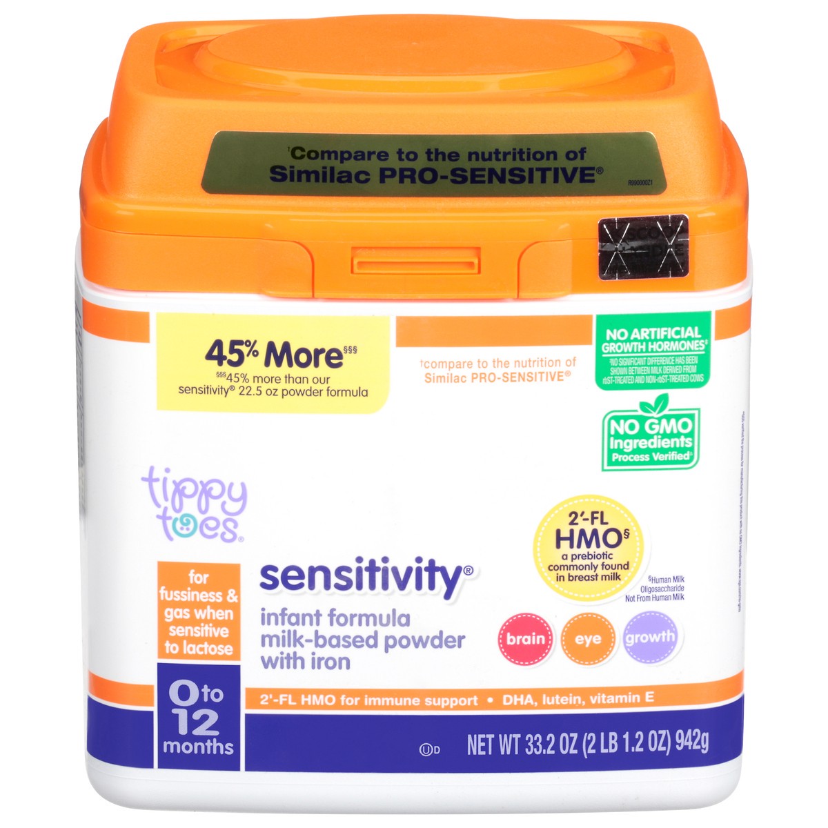 slide 1 of 14, Tippy Toes Milk-Based Powder Sensitivity Infant Formula 33.2 oz, 33.20 oz