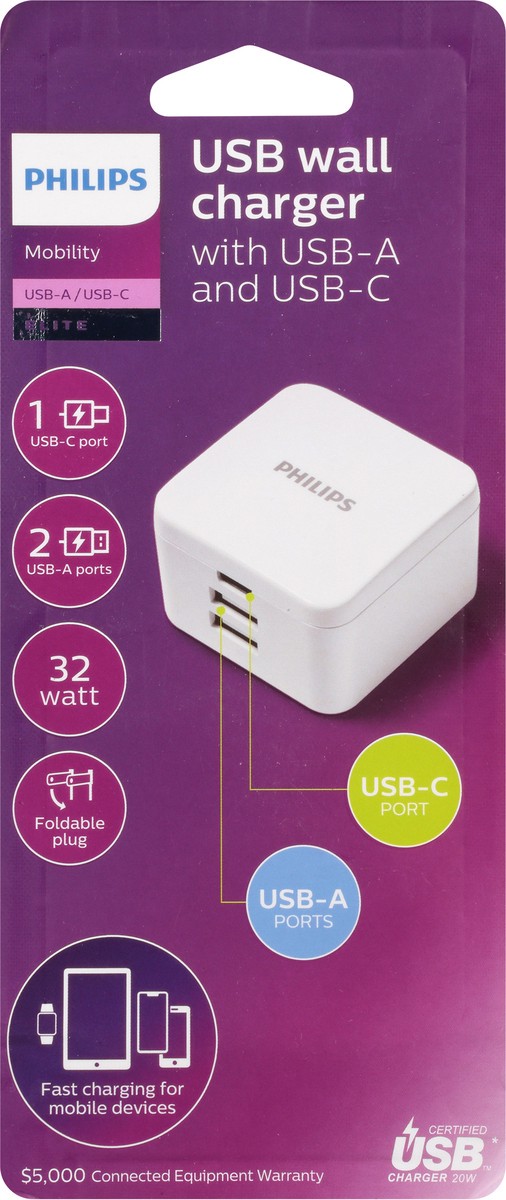 slide 7 of 9, Philips Usb 3-Port Charger, 1 ct