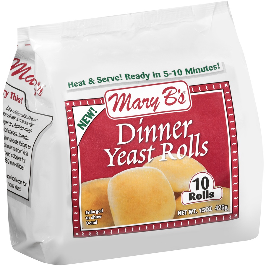 slide 2 of 3, Mary B's Dinner Yeast Rolls, 10 ct; 15 oz