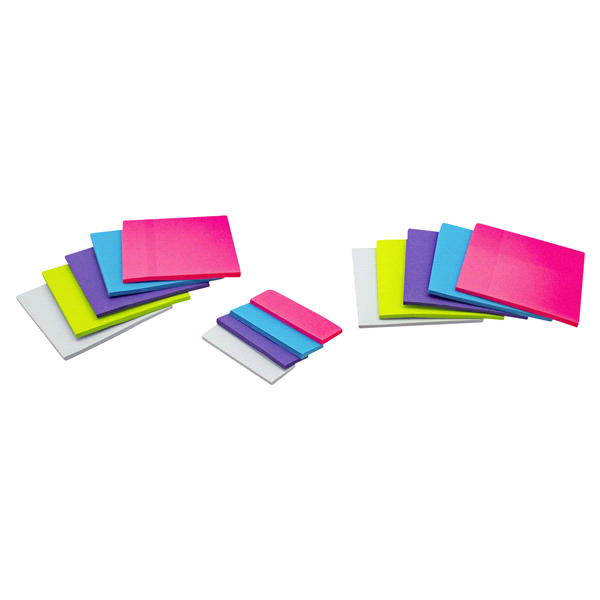 slide 4 of 9, Kolorae Sticky Note, Multi Pack, 14 ct