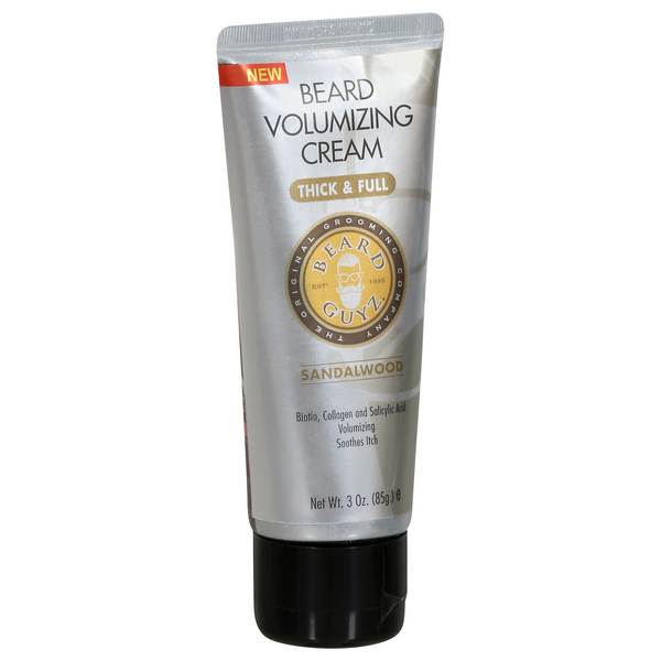 slide 1 of 1, Beard Guyz Beard Volumizing Cream, Sandalwood, Thick & Full, 3 oz