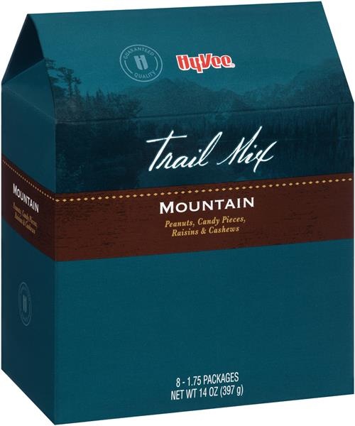 slide 1 of 1, Hy-Vee Mountain Trail Mix, 8 ct