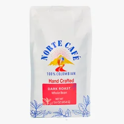 Norte Cafe Dark Roast Whole Bean - 16 oz