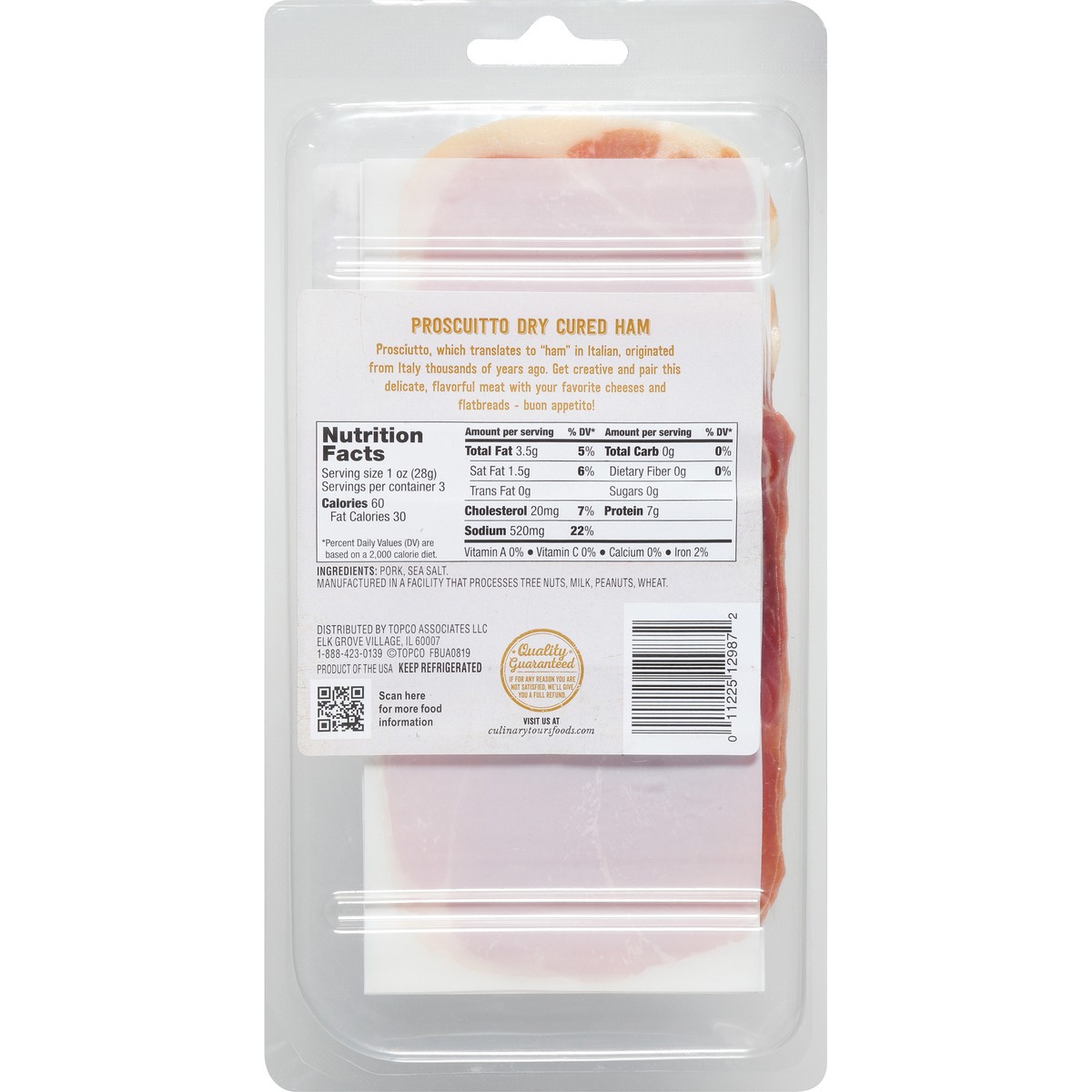 slide 5 of 8, Culinary Tours Prosciutto, 3 oz