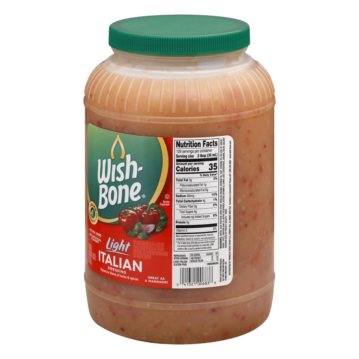 slide 10 of 12, Wish-Bone Light Italian Dressing - 1 gal, 1 gal