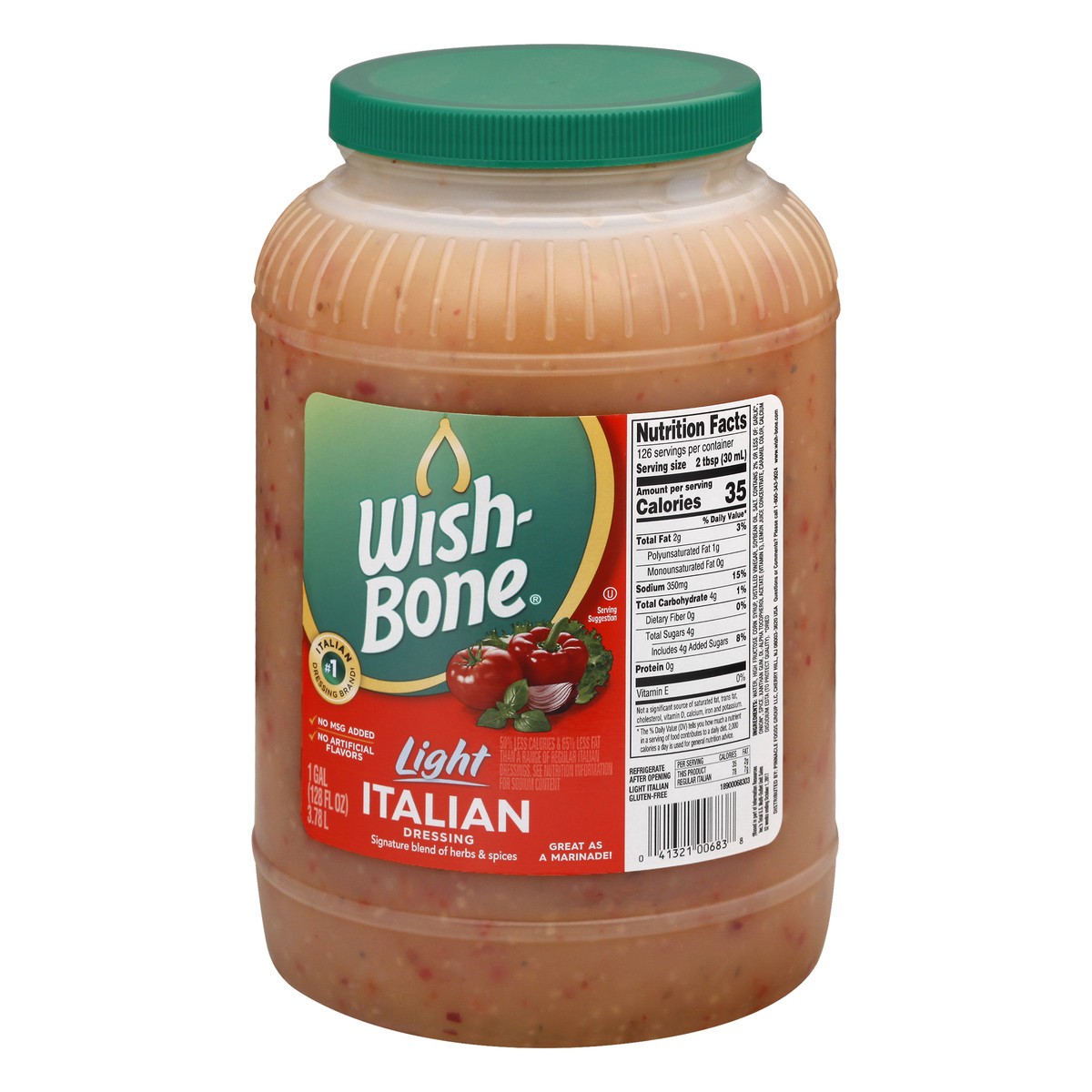 slide 7 of 12, Wish-Bone Light Italian Dressing - 1 gal, 1 gal