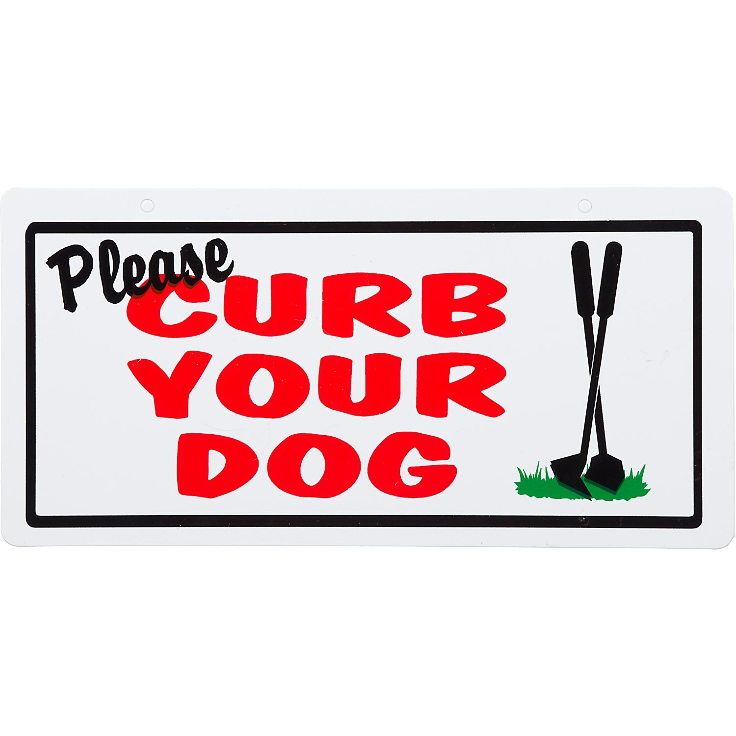 slide 1 of 1, Hillman Sign Center -- Please Curb Your Dog, 1 ct