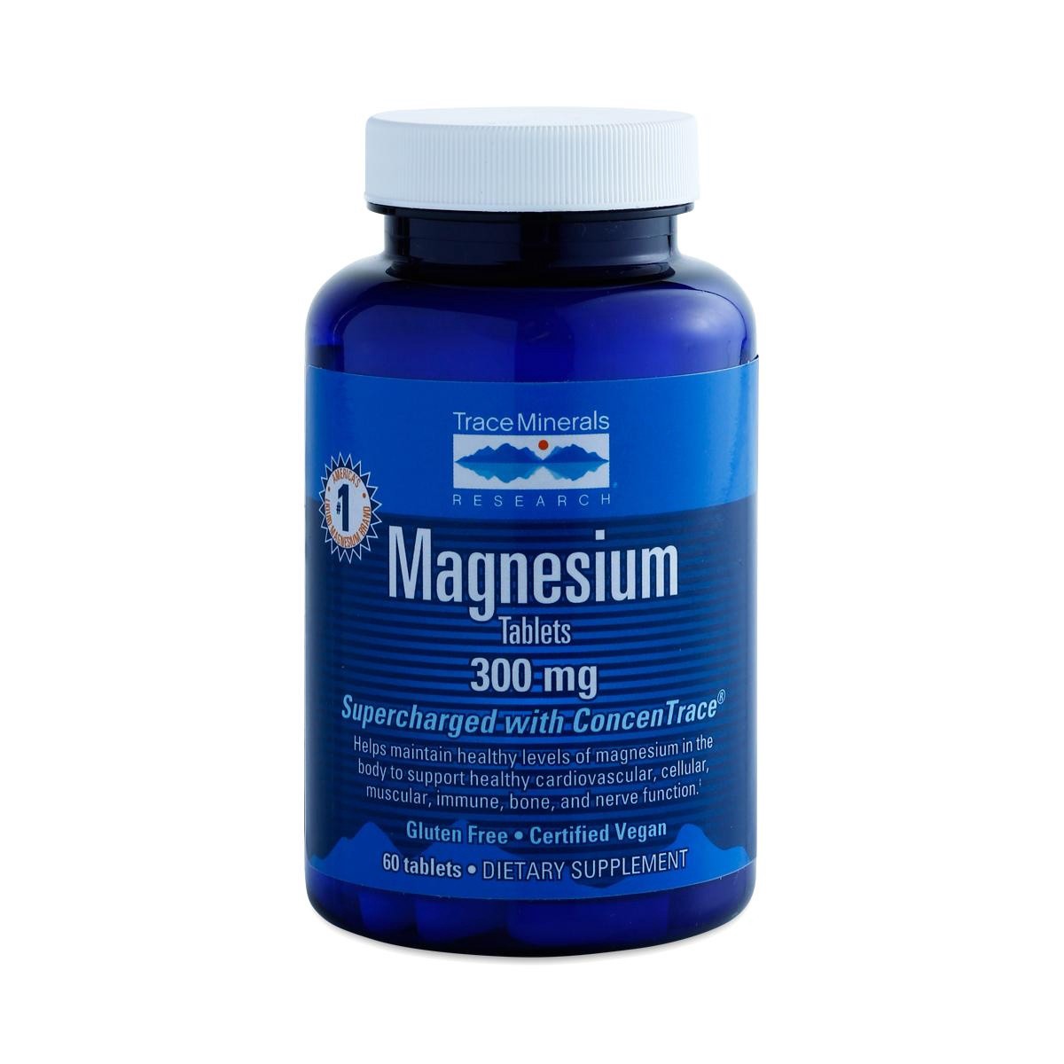 slide 1 of 1, Trace Minerals Research Magnesium Tablets, 60 ct