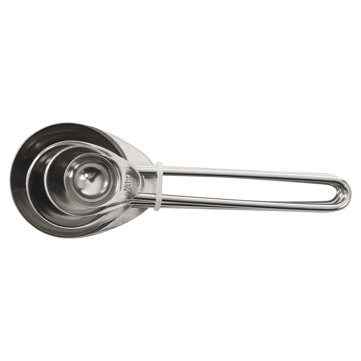 slide 1 of 1, Martha Stewart Measuring Spoons 4 Pack - Silver, 4 ct