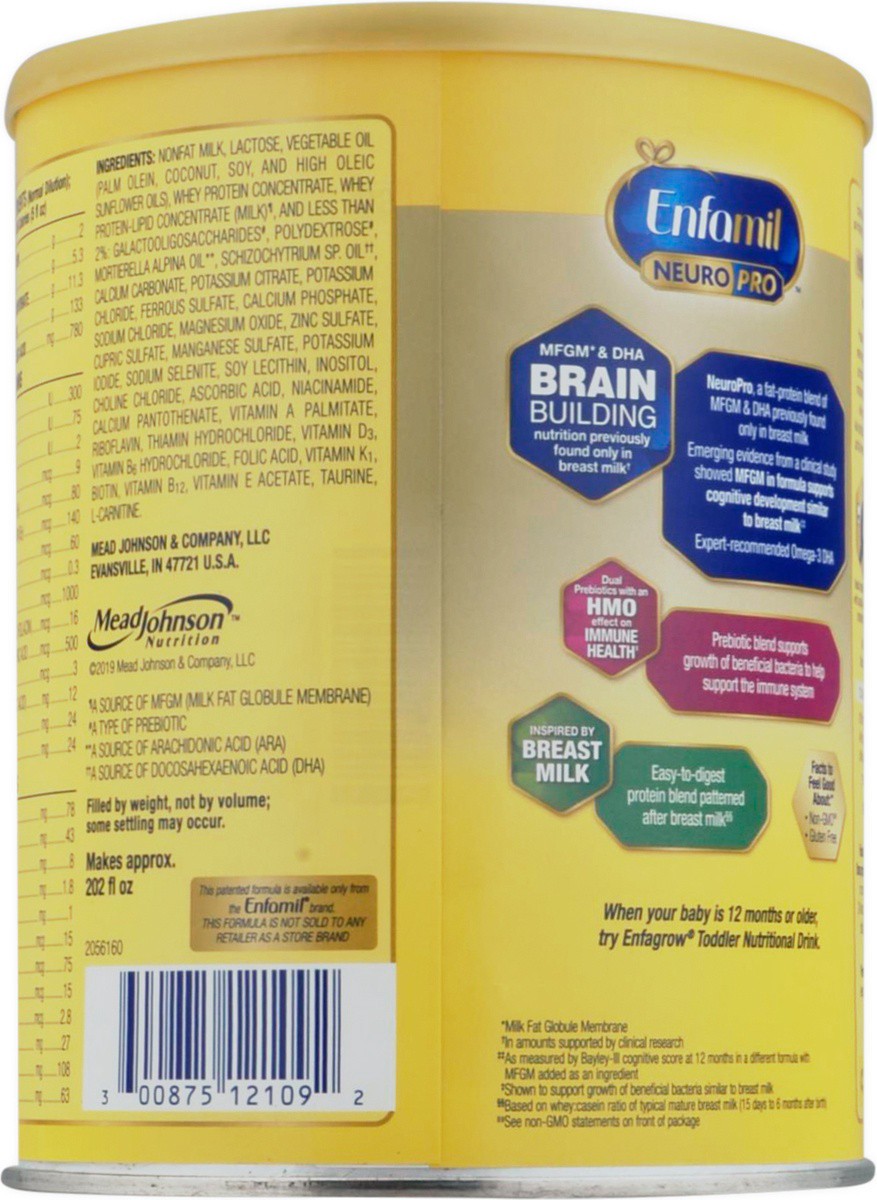 slide 9 of 9, Enfamil NeuroPro Triple Prebiotic Immune Blend Ready-to-use Baby Formula, 28.3 oz