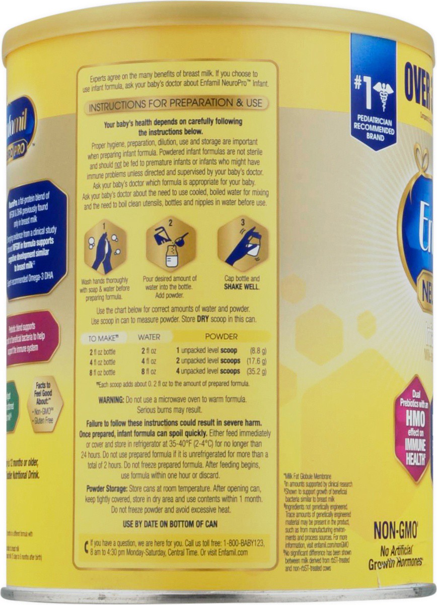 slide 3 of 9, Enfamil NeuroPro Triple Prebiotic Immune Blend Ready-to-use Baby Formula, 28.3 oz