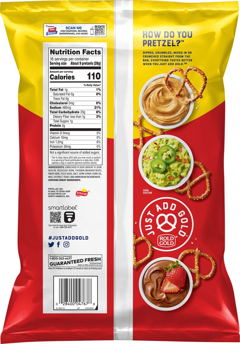slide 2 of 3, Rold Gold Thins Pretzels Original - 16 oz, 16 oz
