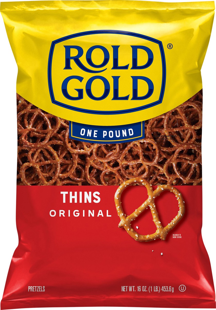 slide 3 of 3, Rold Gold Thins Pretzels Original - 16 oz, 16 oz