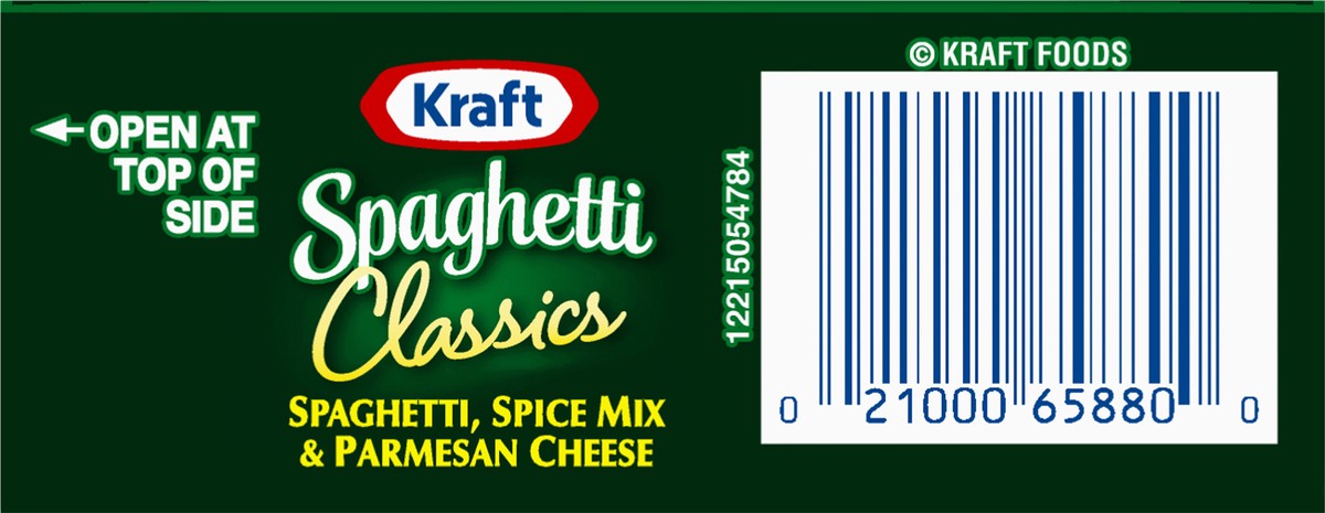 slide 13 of 14, Kraft Spaghetti Classics Tangy Italian Spaghetti, Spices, & Parmesean Cheese Meal Mix, 8 oz Box, 8 oz